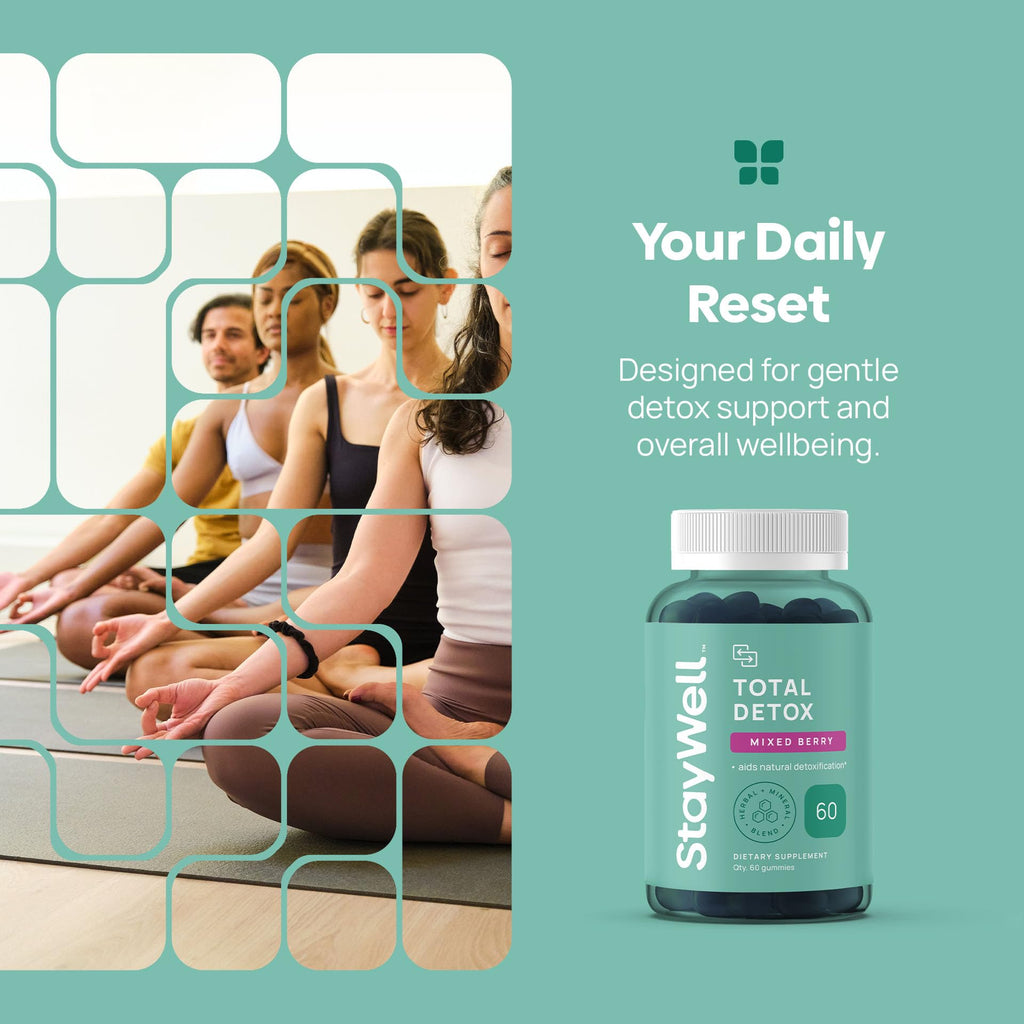 Total Detox, Zeolite Heavy Metal Detox for Adults- Zeolite, Chlorella, Milk Thistle, Shilajit & Iodine, Toxin Cleanser, Pineal Decalcification, Fluoride Cleanse, 60 Mixed Berry Gummies