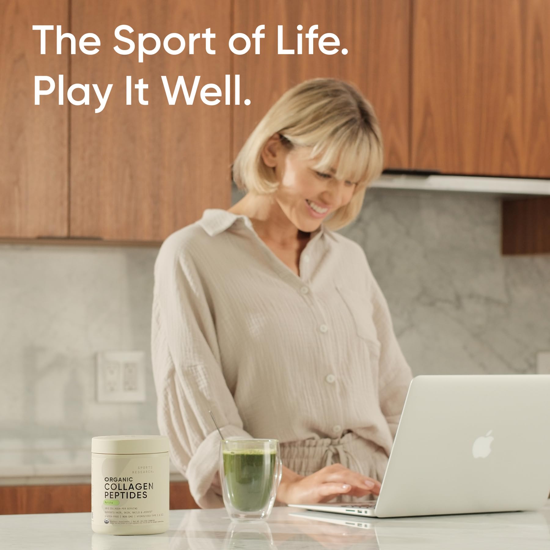 Sports Research Collagen Peptides - Hydrolyzed Type 1 & 3 Collagen Powder Protein Supplement for Healthy Skin, Nails, & Joints - Easy Mixing Vital Nutrients & Proteins, Collagen for Women & Men