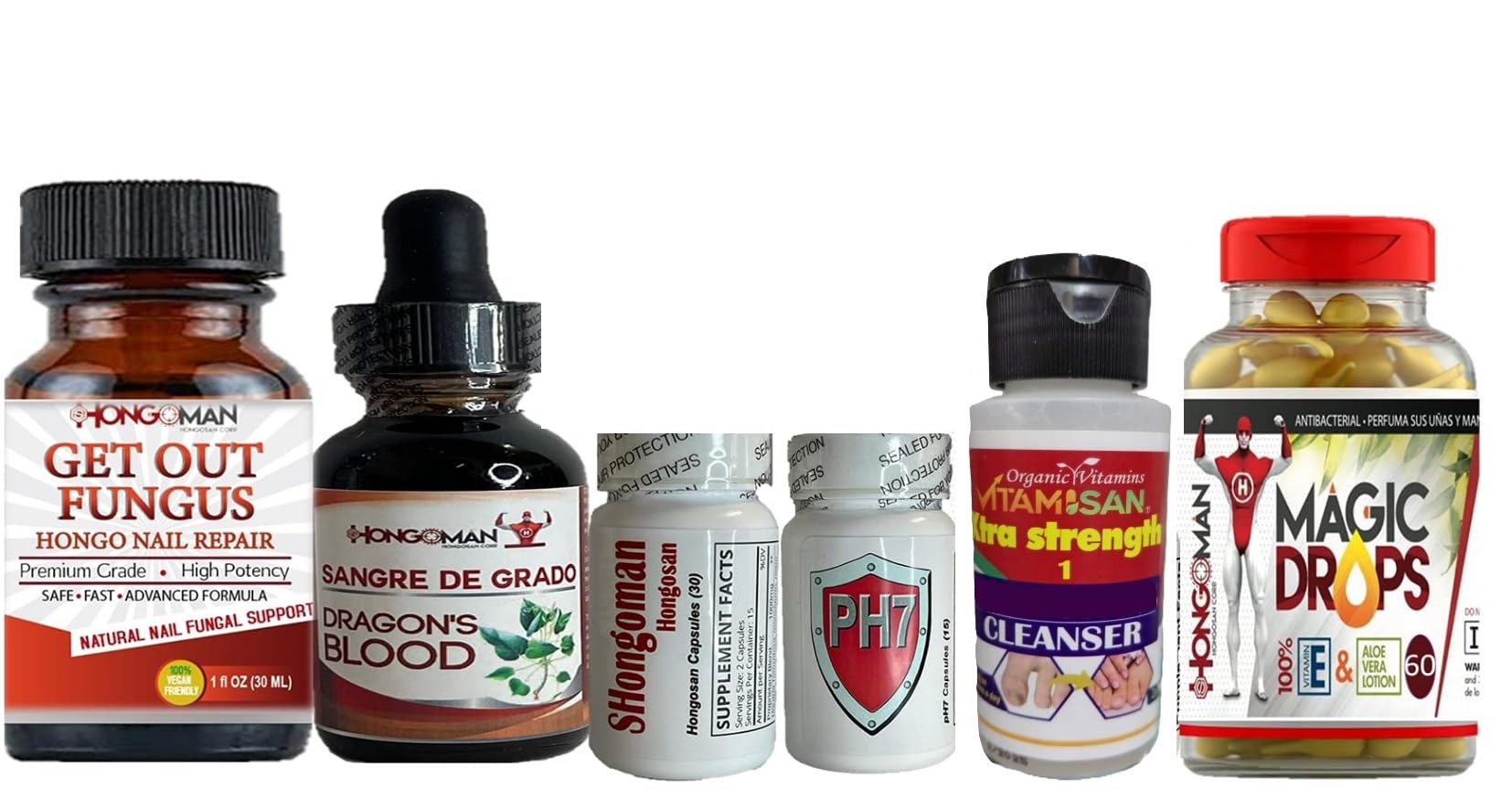 Hongosan NAIL and Skin toenail Athlete's Foot Treatment Rash Athletes Foot Skin and Nails HONGOS Nail Solution