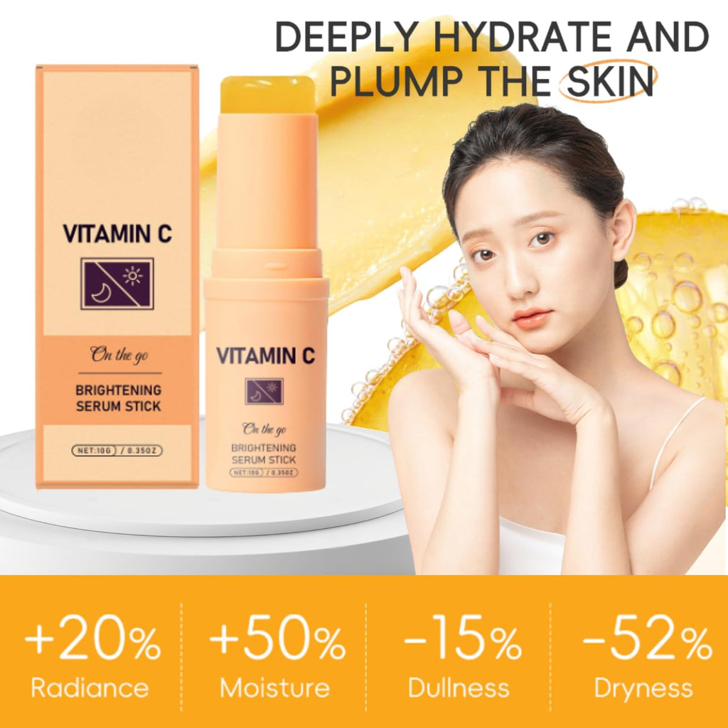 Vitamin C Eye Cream Stick - Vitamin V Serum Stick - Vitamin C Serum for Face Korean - Dark Spot Remover - Brightening Serums for Women - Reduce Fine Lines & Wrinkles