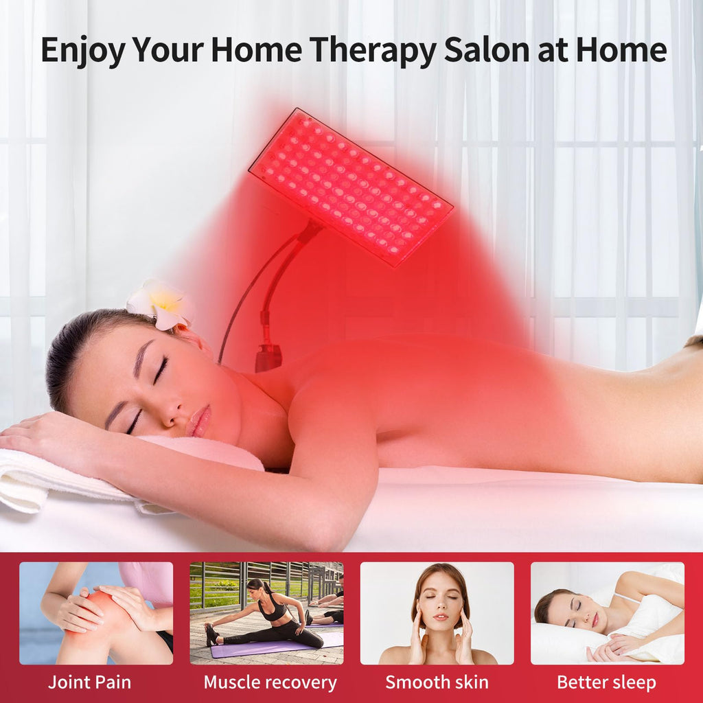 Red Light Therapy for Body Face with Stand,Infrared Light Therapy Lamp,660nm Red Light and Near Infrared 850nm for Back Pain & Muscle Recovery(Panel Large)