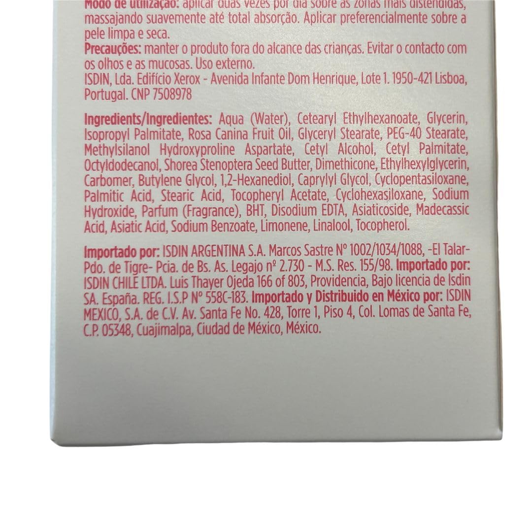 ISDIN WOMAN Anti-stretch marks cream (250ml) | Recommended to help prevent and diminish stretch marks