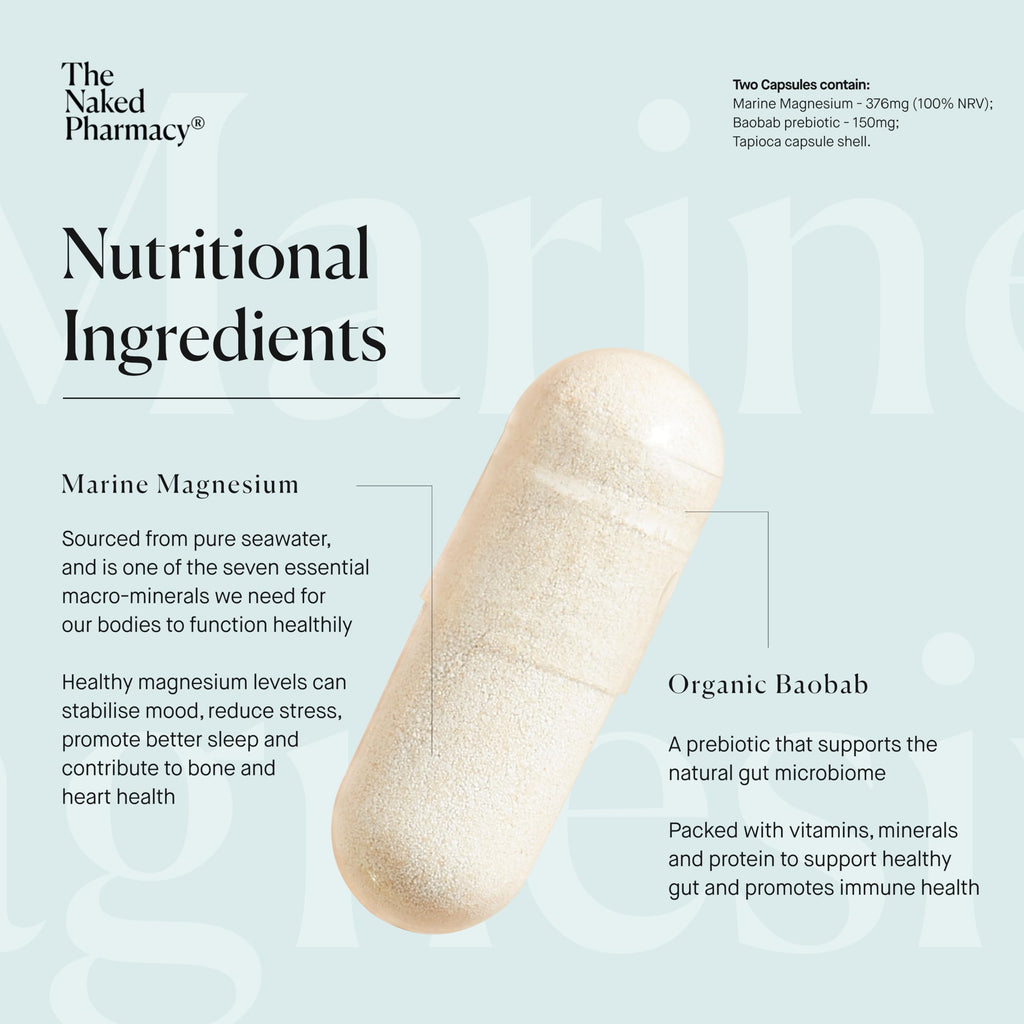 The Naked Pharmacy Marine Magnesium Supplements for Sleep & Muscle Function