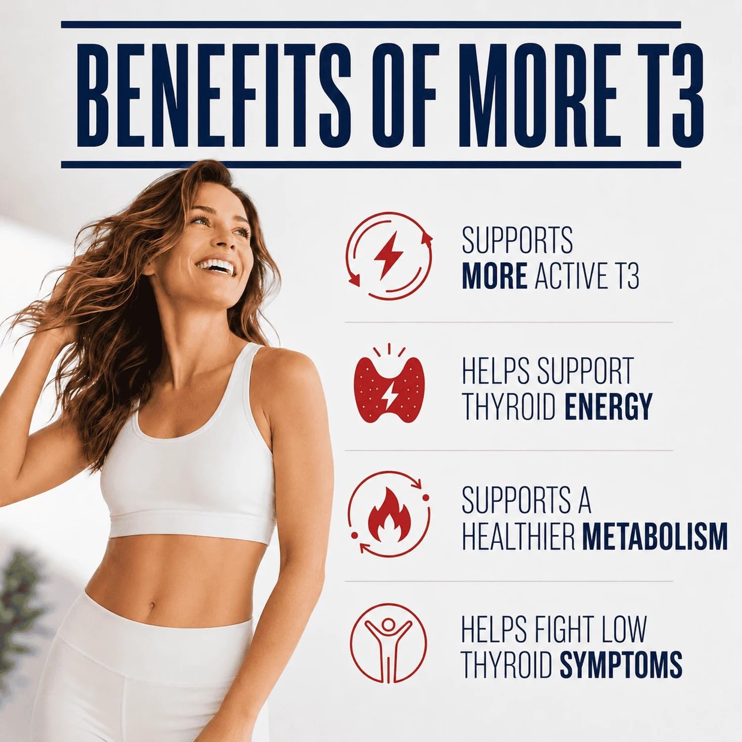 Dr. Westin Childs T3 Conversion Booster - Thyroid Support for Women & Men with Hypothyroidism & Hashimoto’s, Iodine, Ashwagandha, Guggul Extract, Selenium & Zinc Complex, 60 Servings