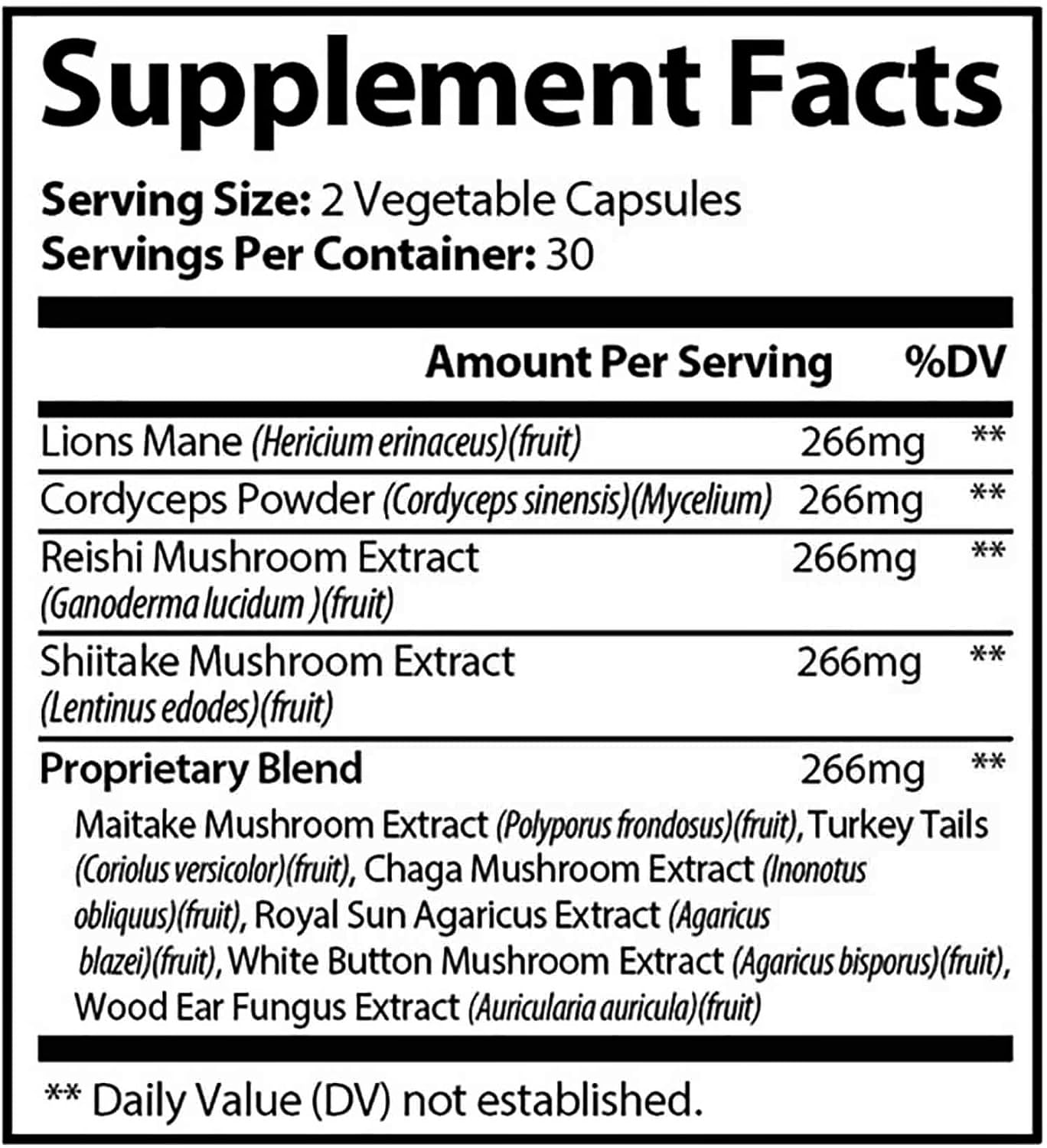 POSURI DR Loves Roar Lions Mane Supplement, 60 Capsules (2)