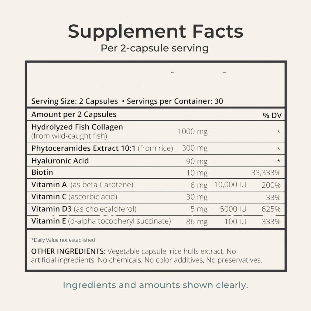 Zi-Collagen Marine Collagen Capsules for Skin, Hair & Nails