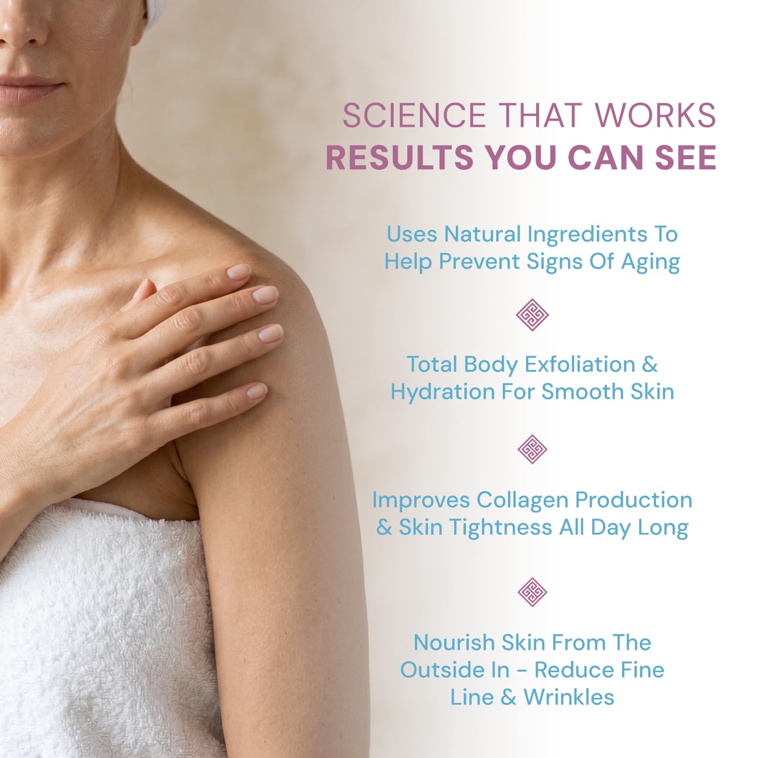 Hygieia + Crepey Skin Full Body Moisturizing & Firming Cream – Tighten & Smooth Crepey Skin - Anti-Aging Moisturizer with Hyaluronic Acid, AHAs & Natural Oils to Rejuvenate, Soften & Hydrate, 8oz