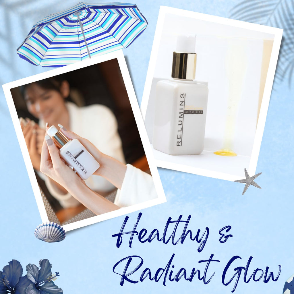 Relumins Intense Glow Premium Serum – Radiance-Boosting Face Serum for Uneven Skin Tone, Nighttime Firming & Smoothing Treatment for a Healthier-Looking Glow, Ultimate Summer Glow Skin – 150ml