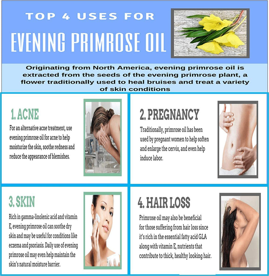 Nutridom Evening Primrose Oil Omega-6 & GLA 500mg 200Softgels