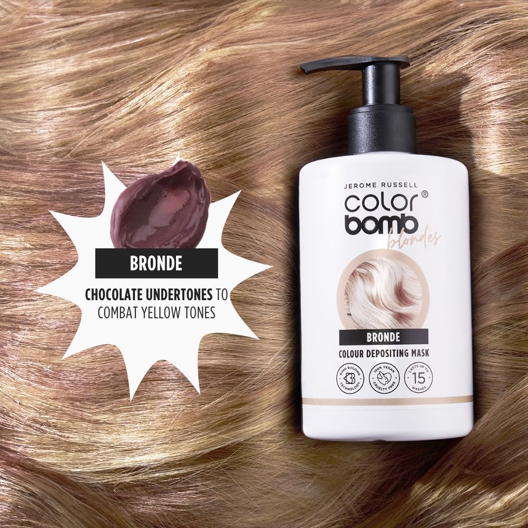 Jerome Russell BRONDE Bright Colour Bomb | Colour Depositing Hair Mask