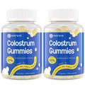 Sakpwer Bovine Colostrum Supplement Gummies - with 60% Highest IgG, Lactoferrin, Probiotics and Prebiotics for Adults and Kids, Vanilla Flavor & Sugar Free, 2 Pack