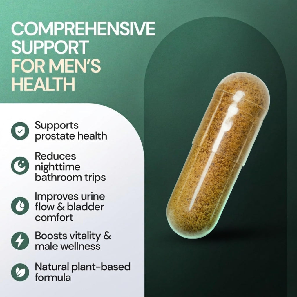 Body C.E.O. Saw Palmetto for Men 1500mg Supplement - Prostate Health & Urinary Flow Support - Ashwagandha, Lycopene & Pumpkin Seed - Third Party Tested, USA Made, Vegan & Cruelty Free - 60 Capsules