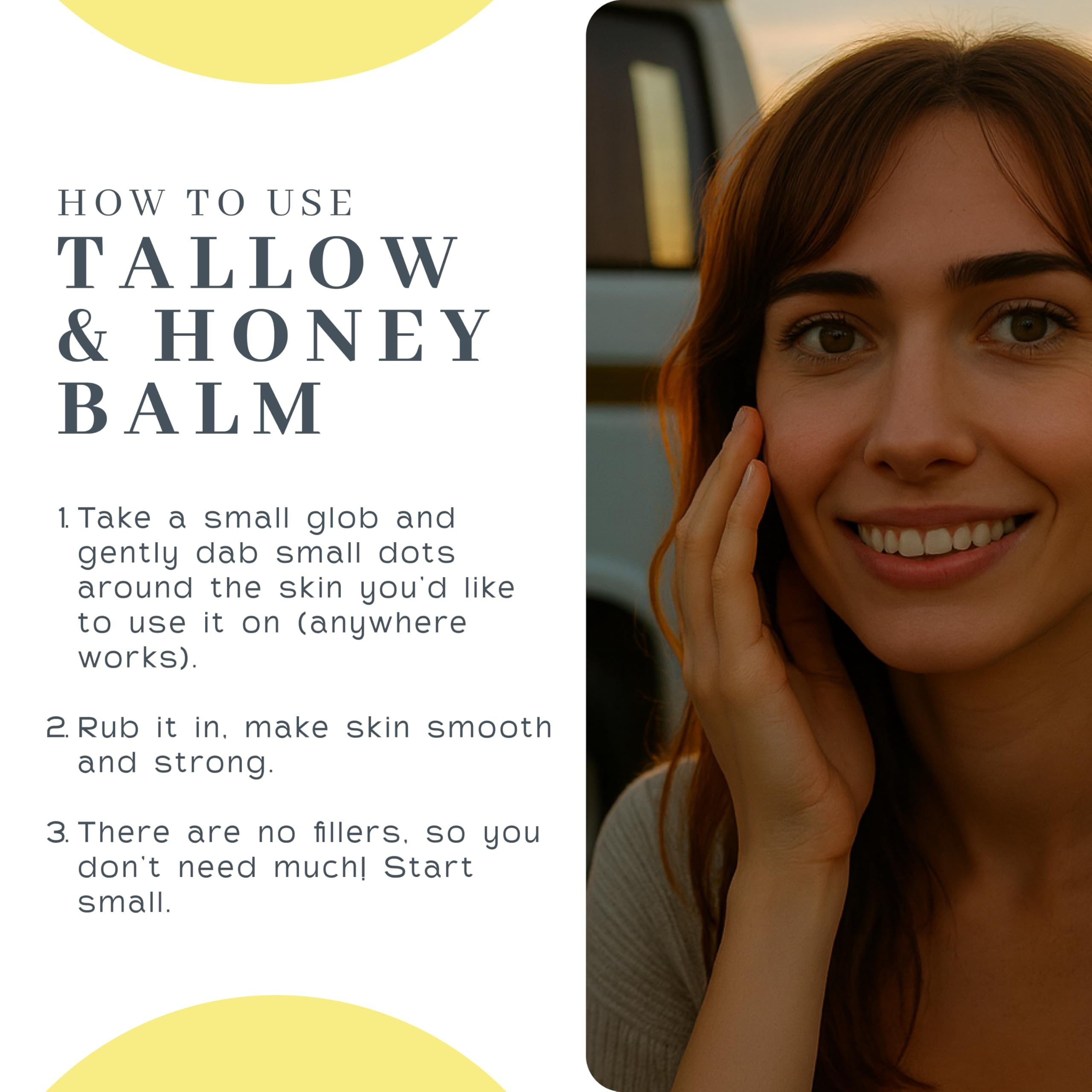 Vanman's Tallow and Honey Balm With No Added Scent (2 Pack) - Beef Tallow Face Moisturizer with Grass-Fed/Finished Beef Tallow for Skin, Organic Raw Honey and Beeswax, Cold Pressed Olive Oil - 2 oz