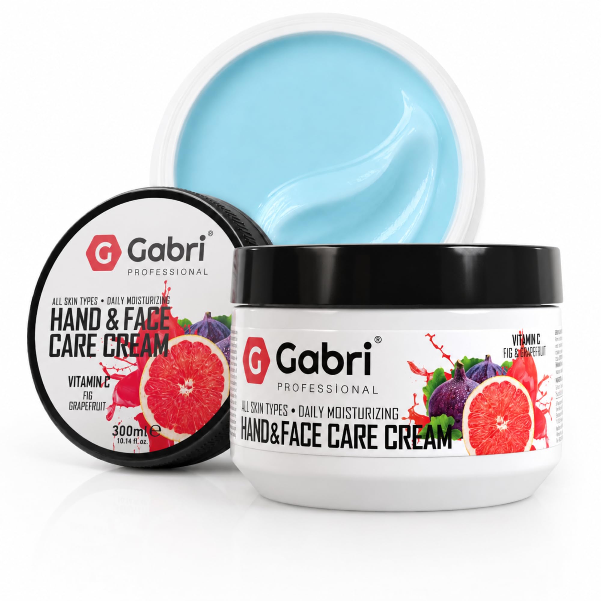 Gabri Hand & Face Care Cream 2in1 300ml | Instantly Boosts Moisture Levels, Creates a Protective Layer & Prevents Moisture Loss | Daily Moisturising for All Skin Types