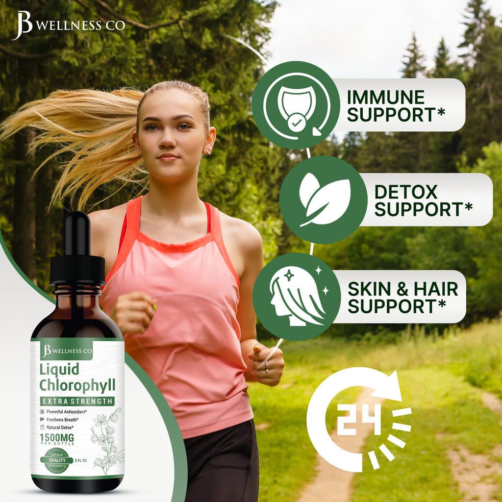 [2-Pack] Liquid Chlorophyll Drops - All-Natural Concentrate – Immune System Support, Energy Booster, and Digestion – from Mulberry Leaves - 240 Servings - [2-Pack]