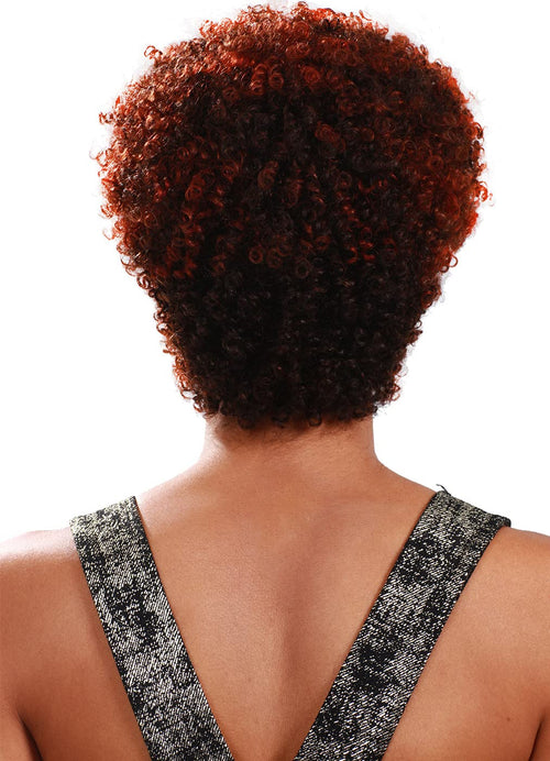 BOBBI BOSS Bobbiboss Short 100percent Human Hair Wigs - MH1236 DISCO, Easy Wear Wigs (P4/2730)