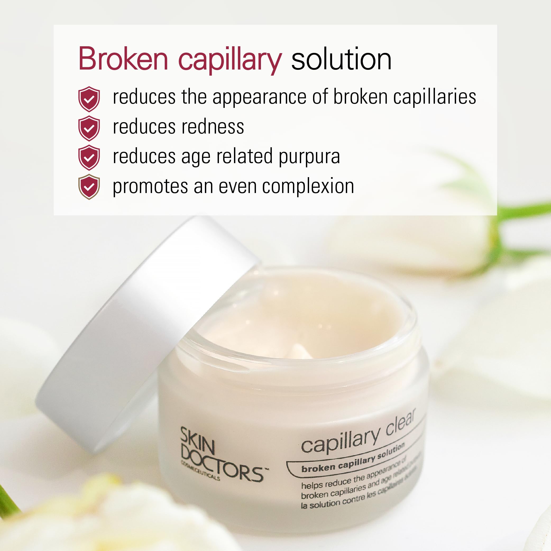 Skin Doctors Capillary Clear, Broken Capillary Formula, 1.7 fl oz (50 ml)