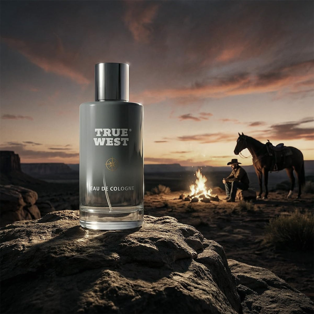 Herban Cowboy True West Cologne for Men – Long-Lasting Woody Fragrance, Gift for Him