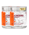 Cheers Protect | Daily Liver Supplement for Drinkers with L-Cysteine + DHM | Increase Glutathione Levels | 60 Doses | Cysteine, Dihydromyricetin, Milk Thistle, Prickly Pear, B-Vitamins, Ginger