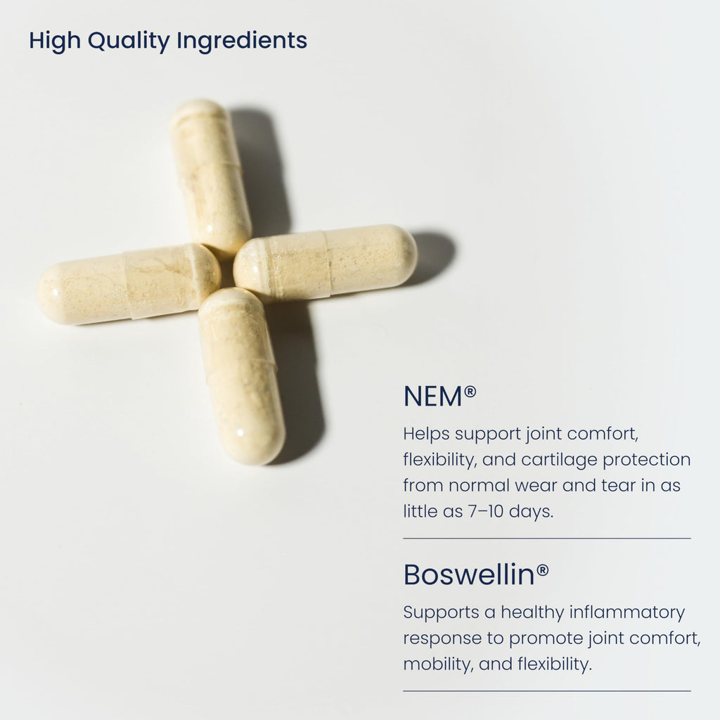 Previnex Joint Support Supplement with Natural Eggshell Membrane, Glucosamine Chondroitin, Collagen, Hyaluronic Acid, and Boswellia for Joint Health, Flexibility, and Mobility - 4-Week Supply