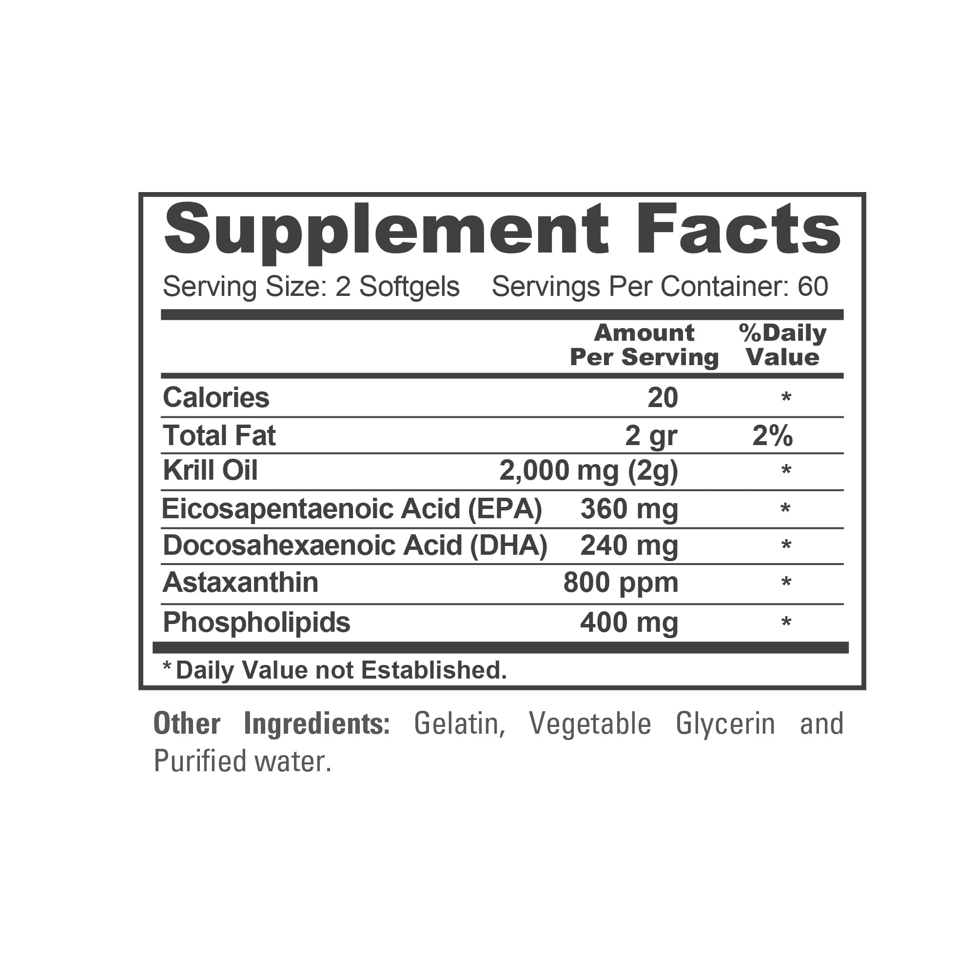 NusaPure Antarctic Krill Oil,2000 mg, 120 Softgels (Non-GMO, Soy Free)