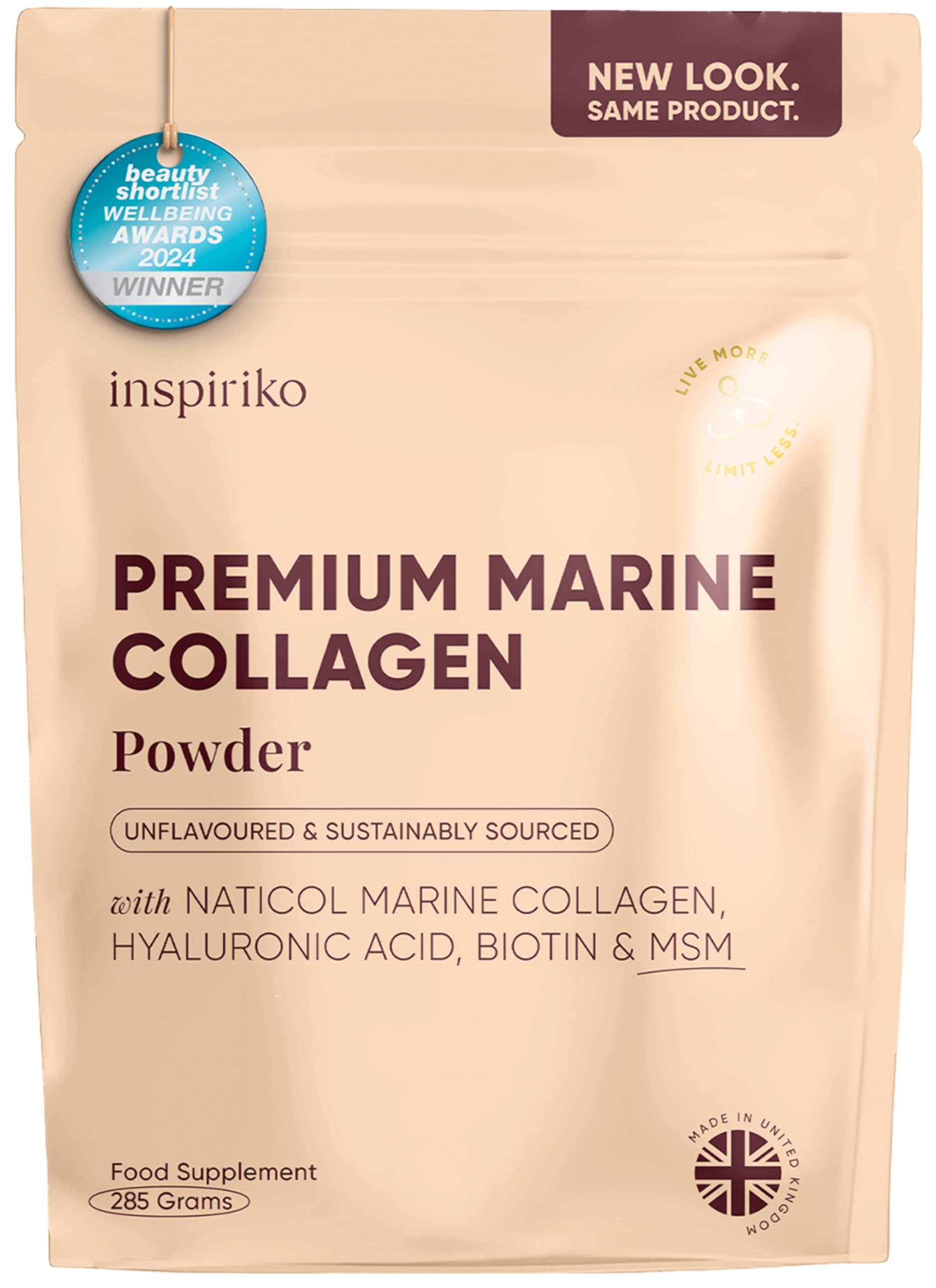 Inspiriko Marine Collagen Powder for Women, Hydrolized Collagen Peptides