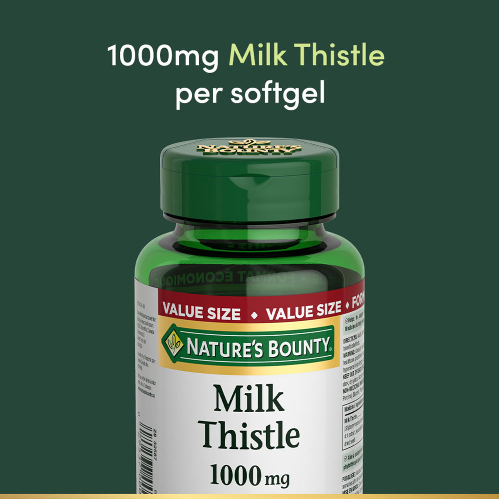 Nature's Bounty Milk Thistle Value Size, 200 Softgels