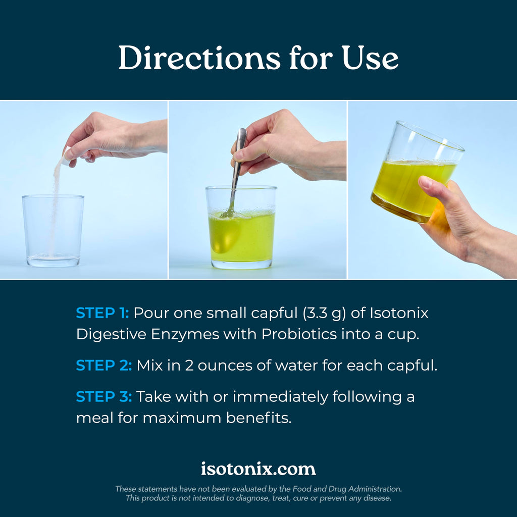 Isotonix® Digestive Enzymes with Probiotics | DigeZyme® Multi-Enzyme Complex & Lactospore® Bacillus Coagulans | Nutrient Absorption, Gut Balance & Digestive Health | Vegan, Gluten-Free | 90 Servings