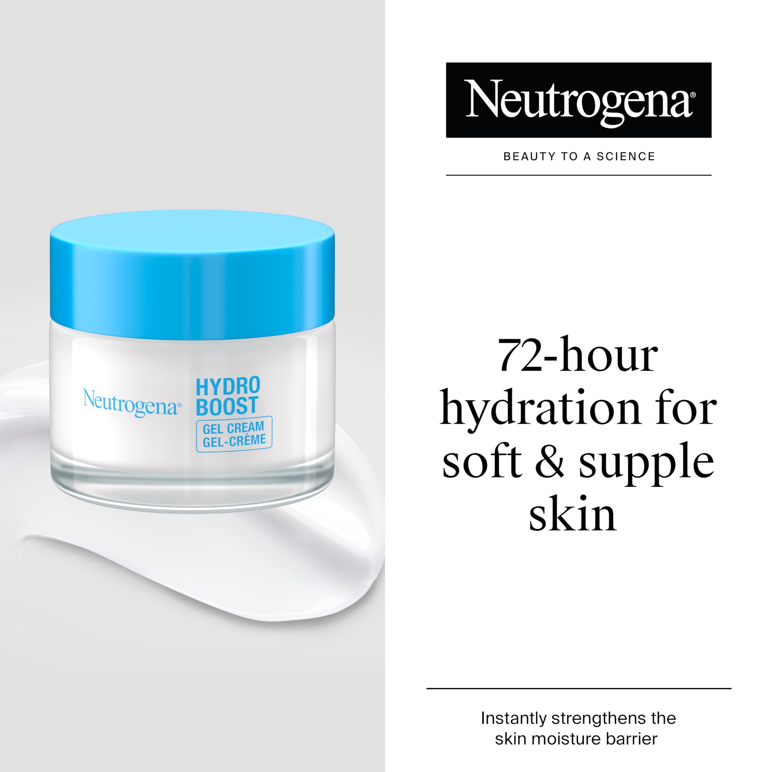 Neutrogena Hydro Boost Gel Cream Moisturiser with Hyaluronic Acid & Trehalose - For dry skin - 50 ml