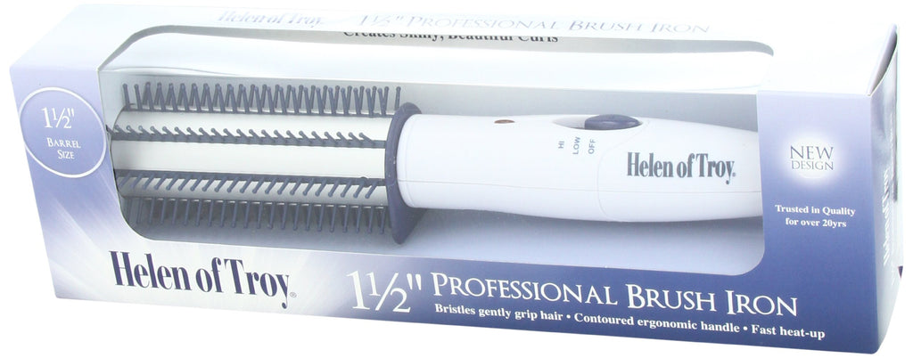 Helen of Troy 1514 Brush Iron, White, 1 1/2 Inches Barrel