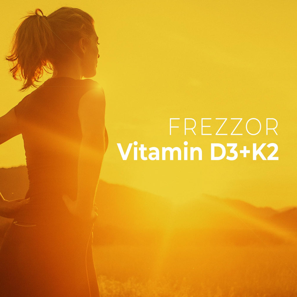 FREZZOR Vitamin D3 and K2 Caps, High Potency D3 2000IU and K2 (MK7) 80mcg, Unique VIT D3 from 100% New Zealand Sheep's Wool Lanolin,180 Softgels 3 Month Supply