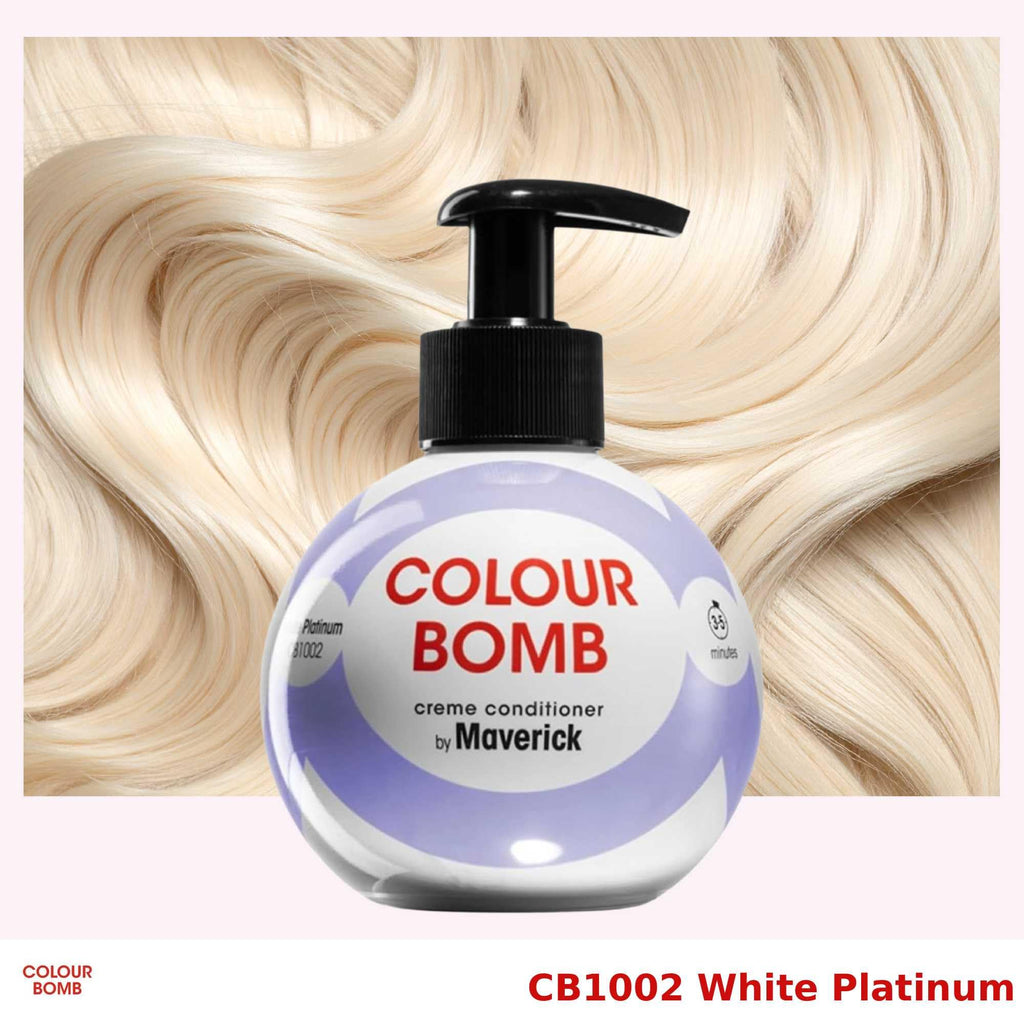 COLOUR BOMB SEMI-PERMANENT HAIR COLOUR CONDITIONER White Platinum