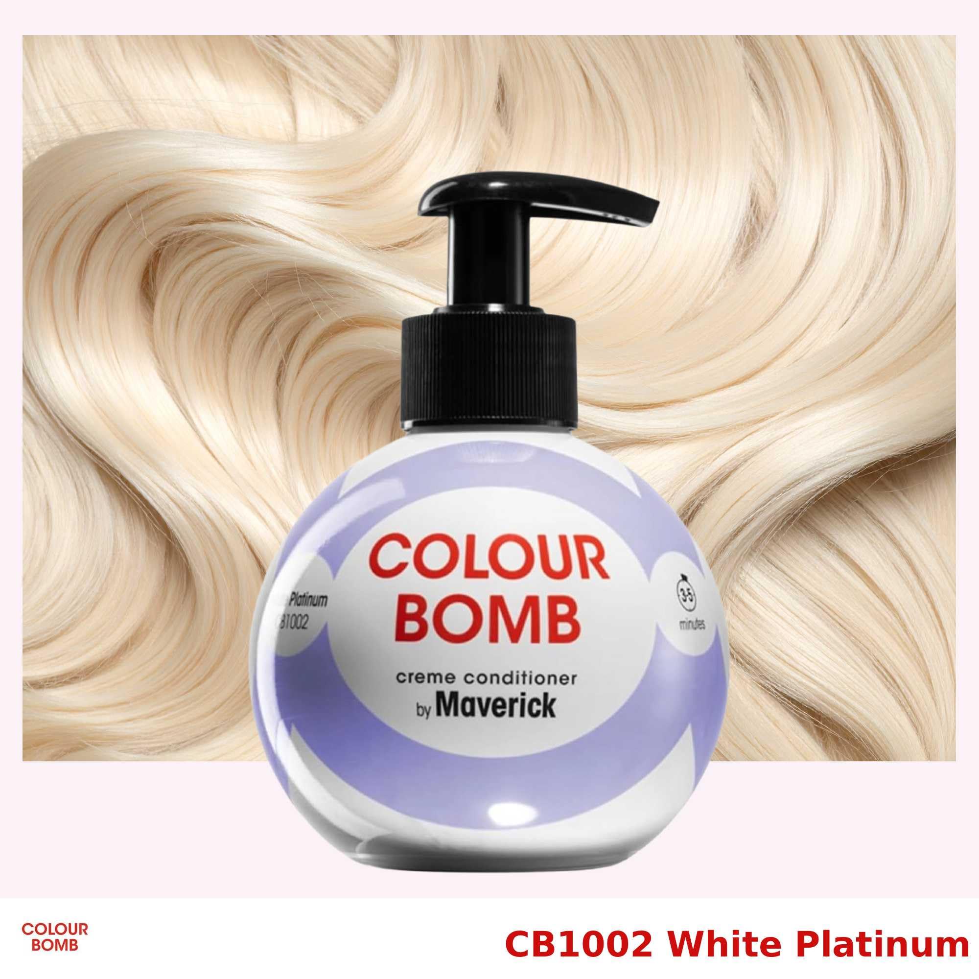 COLOUR BOMB SEMI-PERMANENT HAIR COLOUR CONDITIONER White Platinum