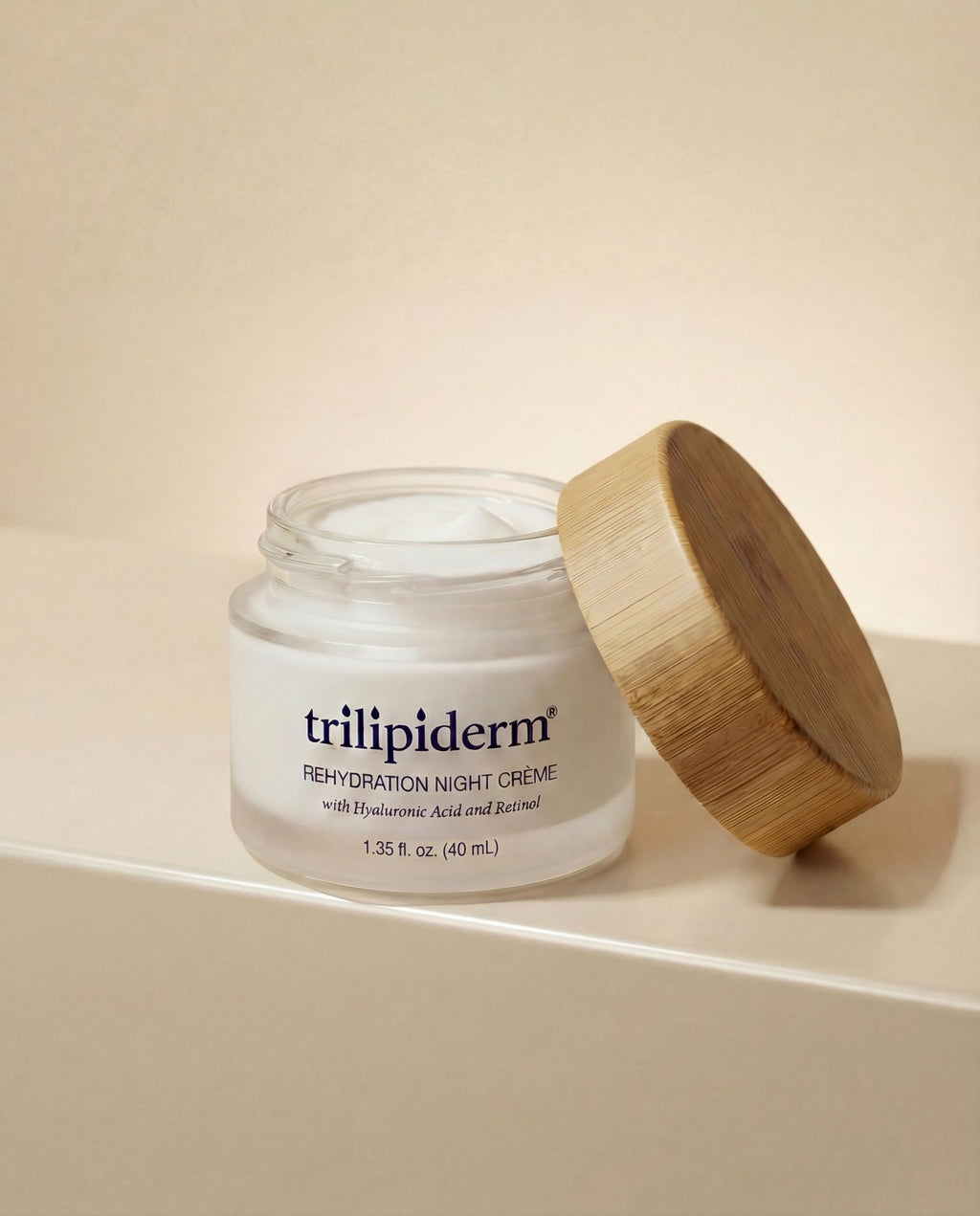 Trilipiderm Rehydration Night Crème W/Hyaluronic Acid, Vitamins A, C, E & Medyssinnian Lipid, Anti Aging Facial Night Cream Moisturizer for Face & Neck, Anti Wrinkle Cream for Men & Women, 1.7 Fl Oz