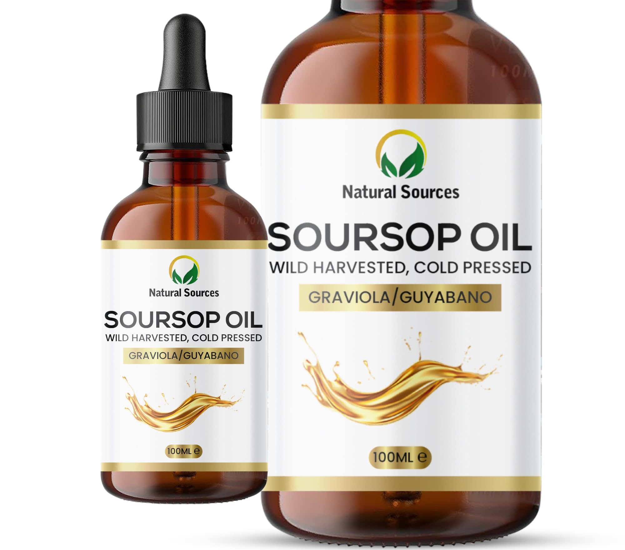 Premium Natural Soursop Oil - Huge 100ml - Cold Pressed/Unrefined -UK poduced & Ethically sourced from South America - No added ingredients or dilutions. UK Certified & Vegan