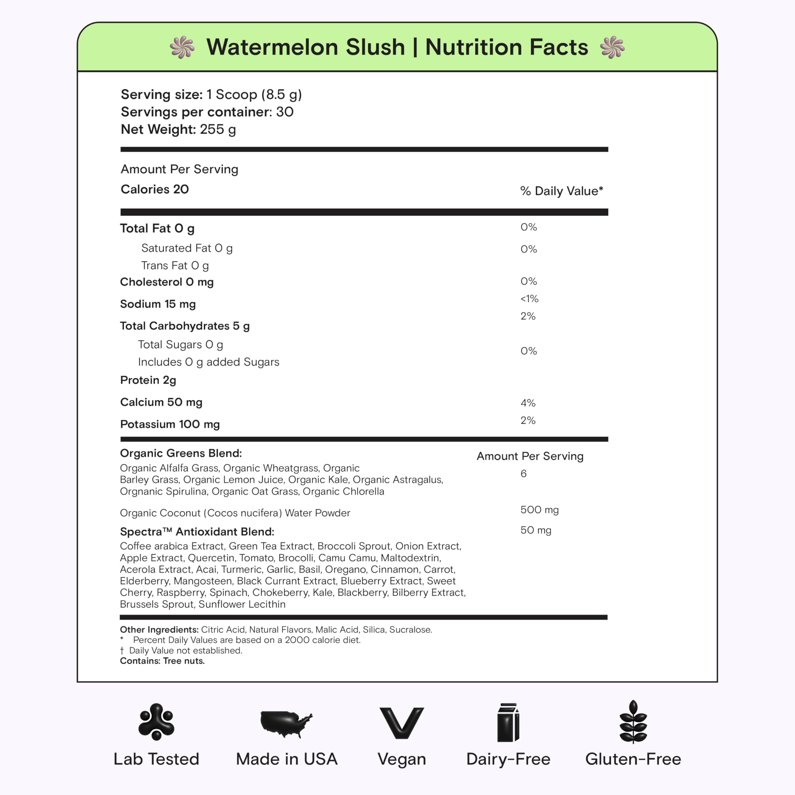 Kiala Nutrition Super Greens, Organic Greens Powder with Spirulina & Chlorella for Digestion, Gut Health, Immunity, Adaptogens, Energy, Gluten Free, Vegan, Sugar Free, Watermelon Slush, 30 Servings