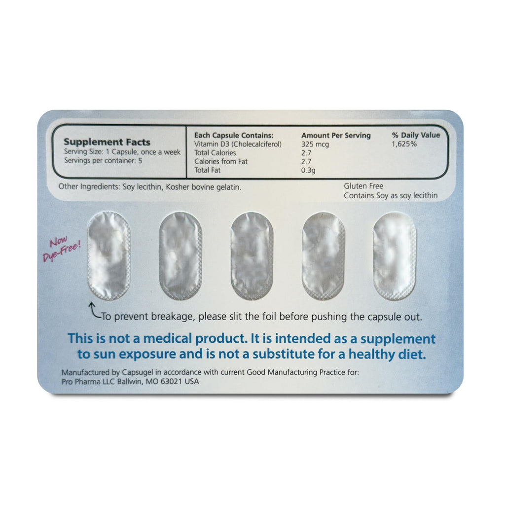 Maximum D3 13,000 IU Box, 60 Capsules Total (12 Cards/Box x 5 Capsules per Card), 60-Weeks Supply