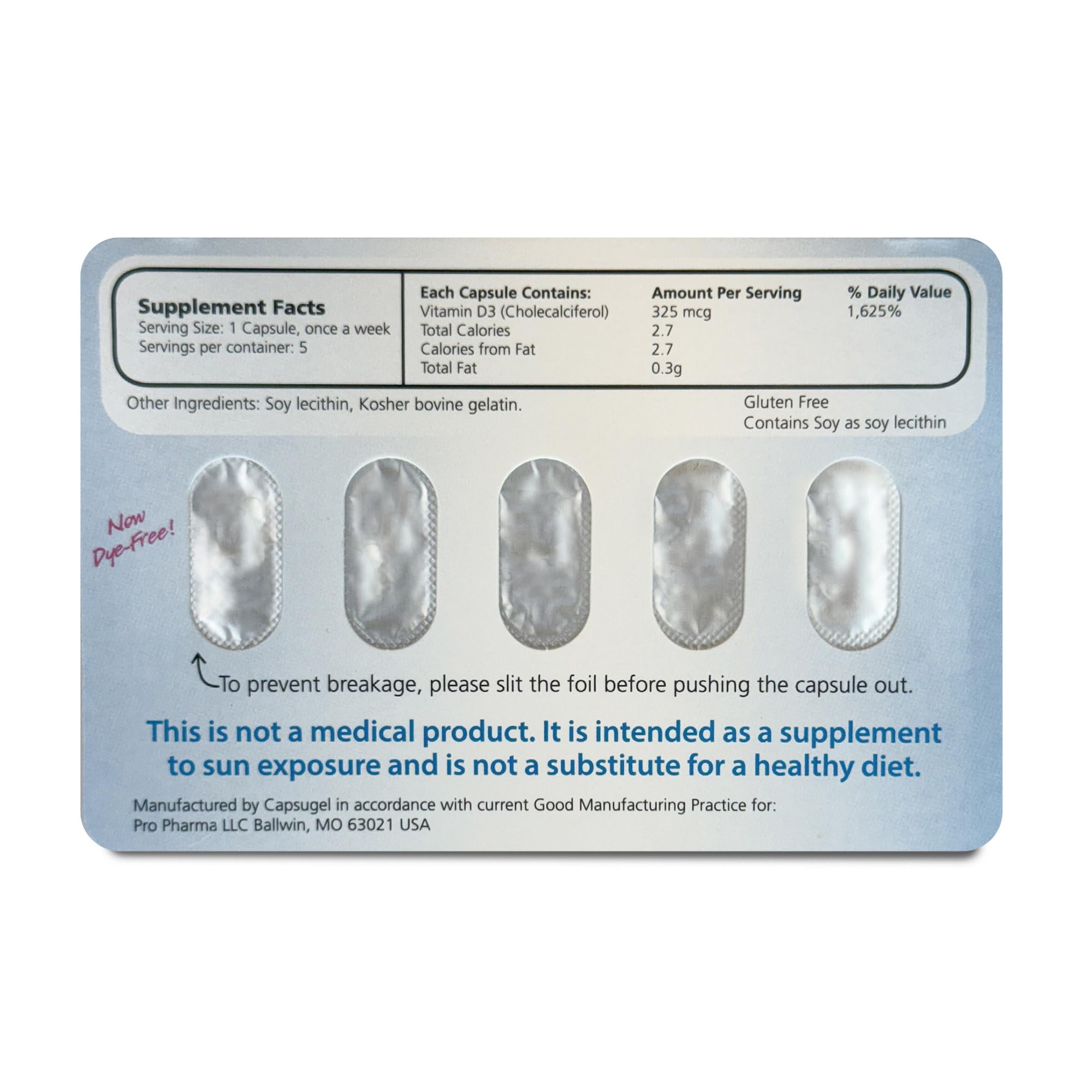 Maximum D3 13,000 IU Box, 60 Capsules Total (12 Cards/Box x 5 Capsules per Card), 60-Weeks Supply