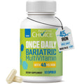 Bariatric Choice Bariatric Multivitamin with Iron 45mg – Once Daily Easy to Swallow Capsule for Gastric Bypass & Sleeve Patients – High Potency Vitamins A, D, B12 & More – 3 Month Supply (90 Count)