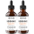 Lugols Iodine Solution 2% - 1 Year Supply - High Potency Liquid Oral Iodine Drops with Superior Absorption – Improves Overall Health & Energy for Women, Men, Kids - 2 fl Oz (Pack of 2)