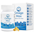 Nugevity Omega MAX, 60 Ct - No Burp Fish Oil Supplement (2000mg/serving)