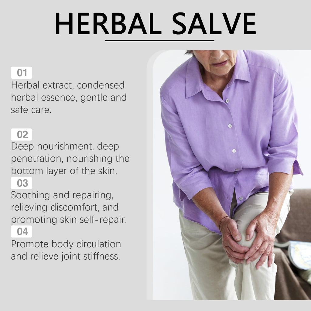 Herbal Salve, Organic Herbal Salve, Natural Joint Care, Organic Joint Cream, Comfrey Salve Improves Mobility, Reduces Swelling