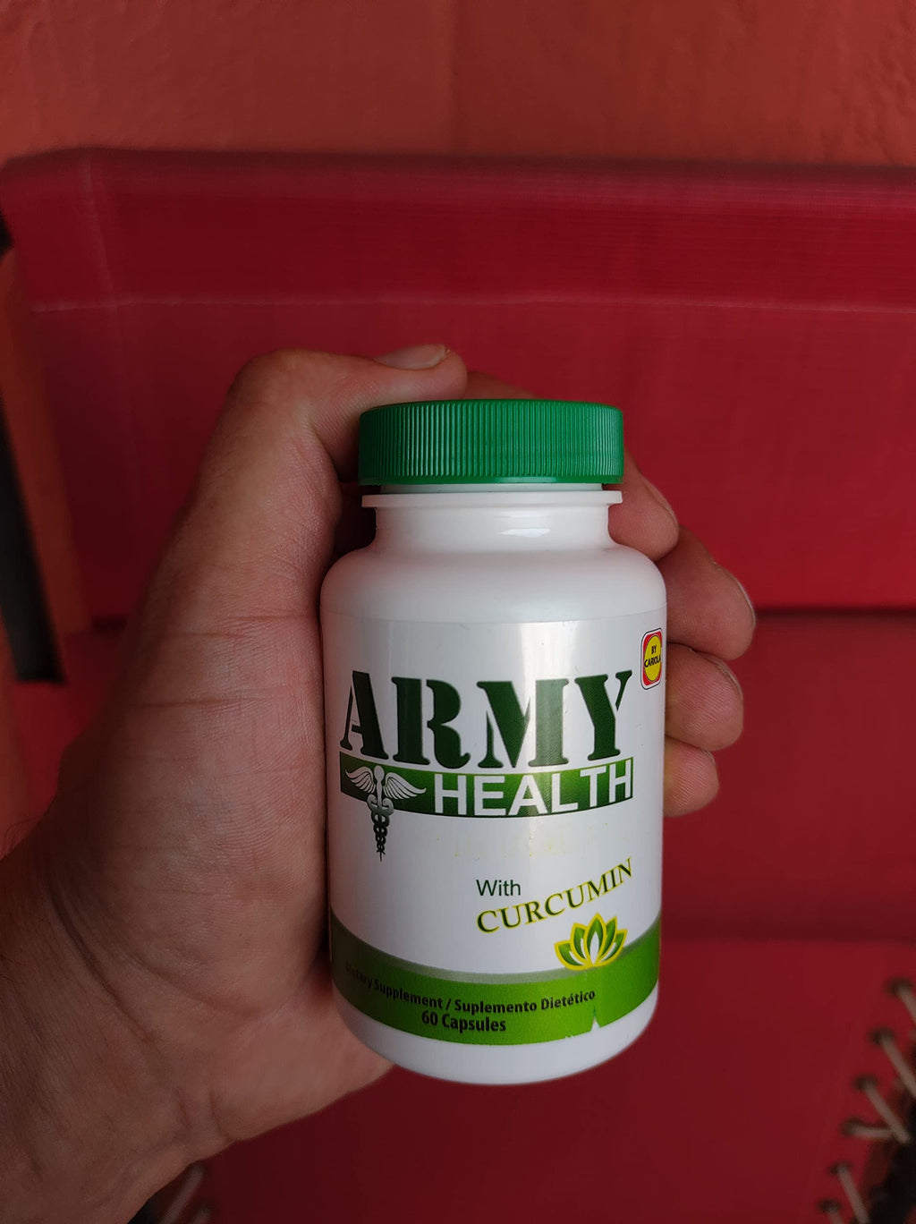 ARMY HEALTH Turmeric Curcumin Supplement Capsules - Extra Strength Turmeric with Ginger Root & Boswellia Serrata Extract - Herbal Formula, Joint & Muscle Relief Support for Men & Women - 60 Capsules