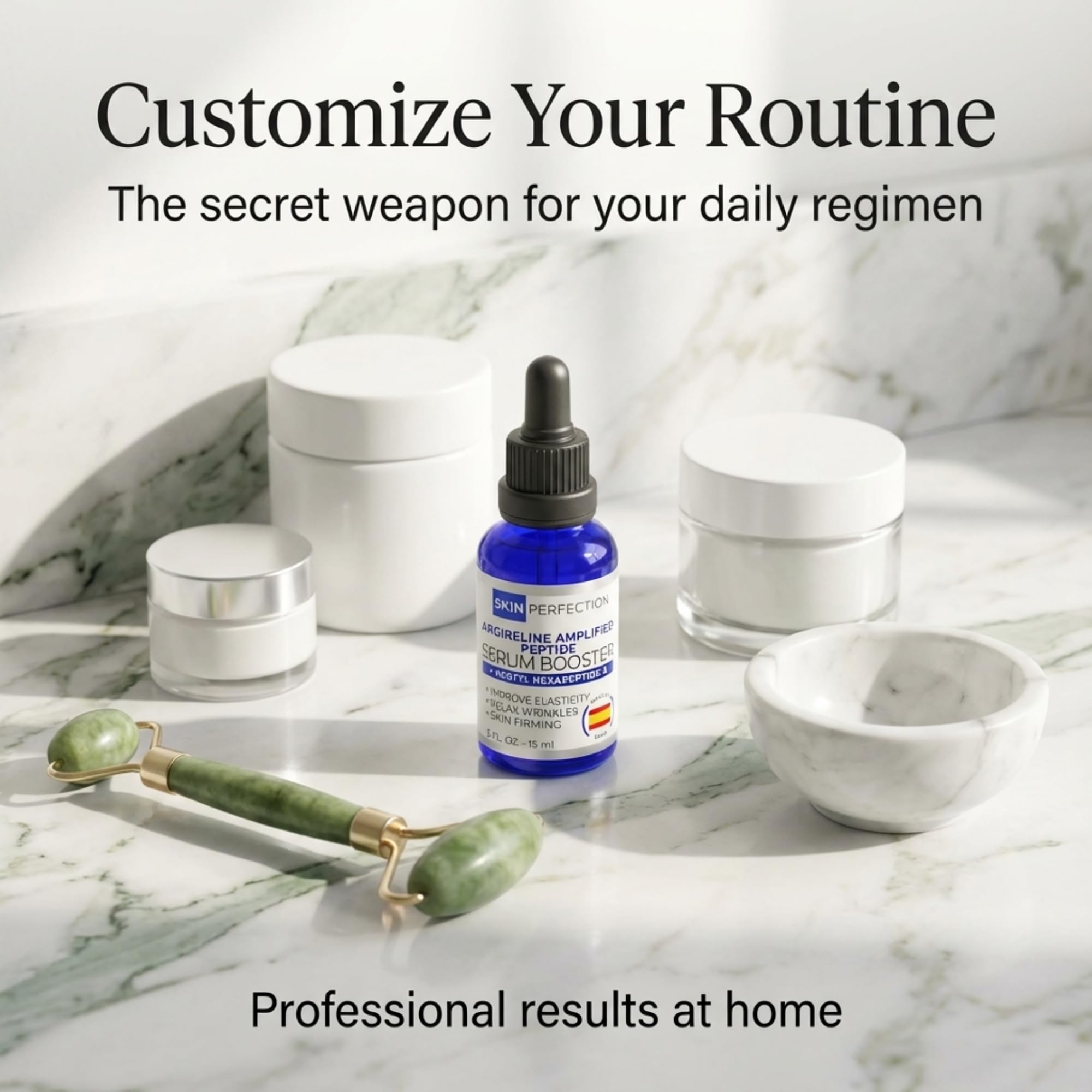 Skin Perfection Argireline Amplified Peptide Solution Multifunctional Anti-aging - Mix Into Any Face Cream for Diy Wrinkle Relaxing - Acetyl Hexapeptide 8
