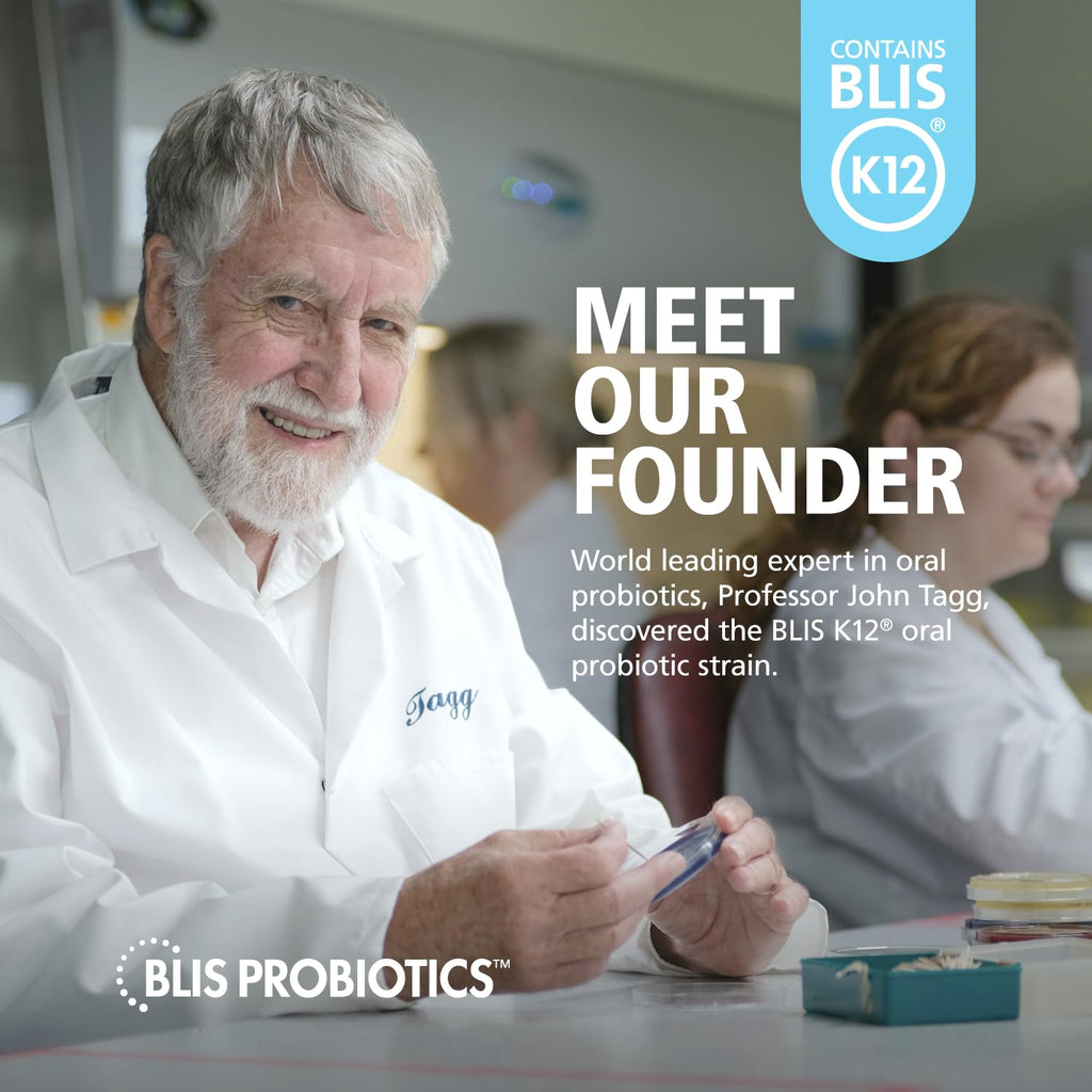 BLIS UltraBLIS Gut & Oral Probiotics K12 Immune Health Support, 40 Lozenges