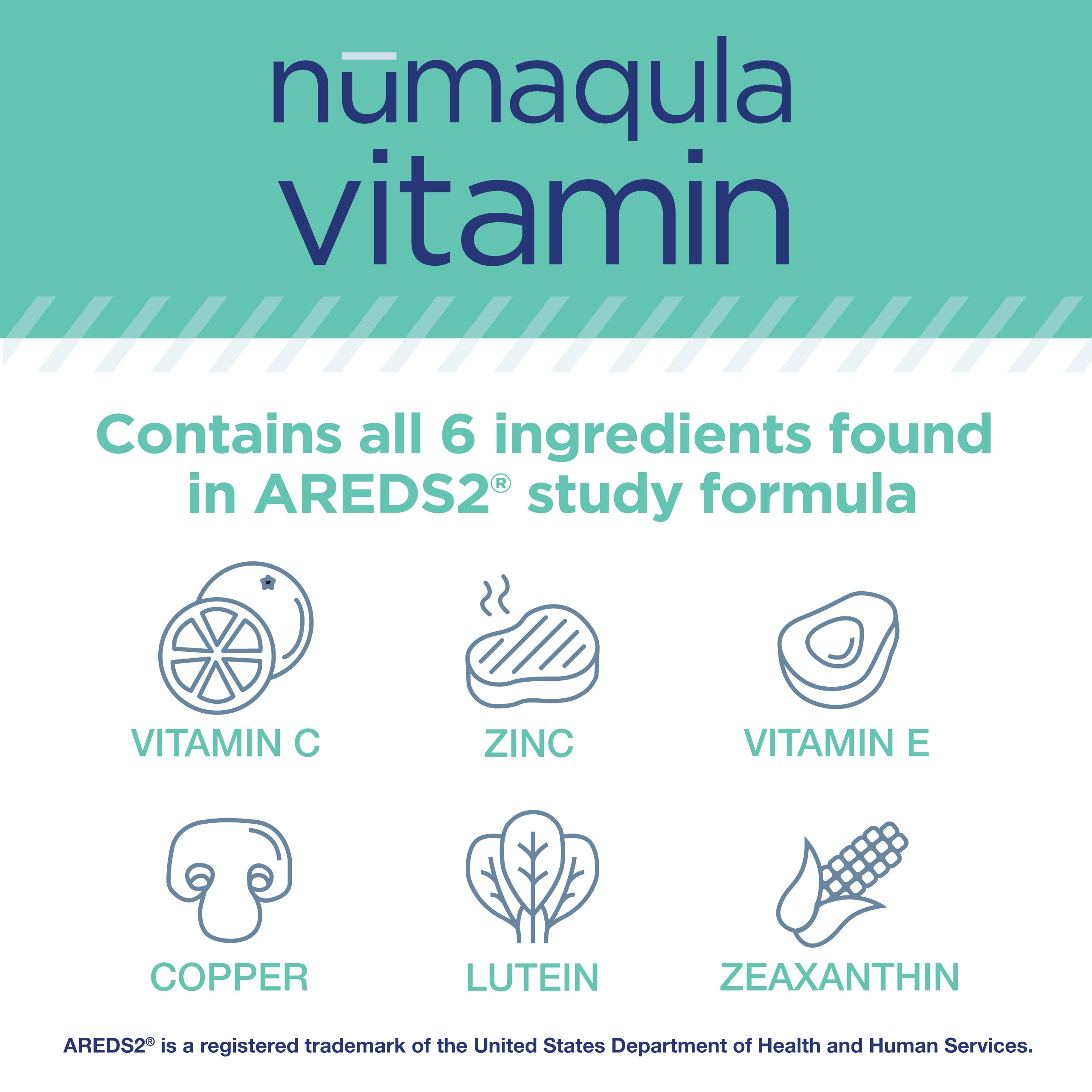 nūmaqula Eye Vitamins - 90 Capsules, 30-Day Supply