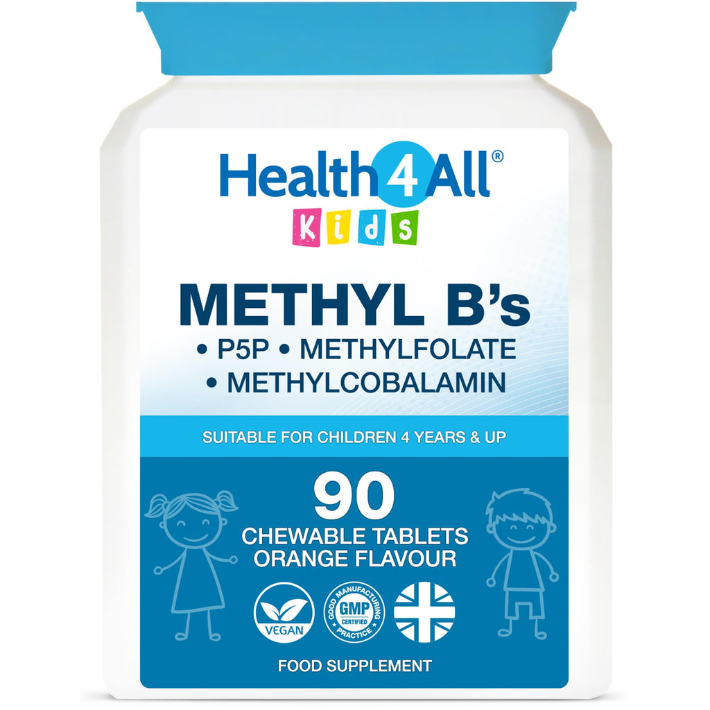 Kids Methyl B's 90 Chewable Tablets, Stress & Mood Support for Children 4+