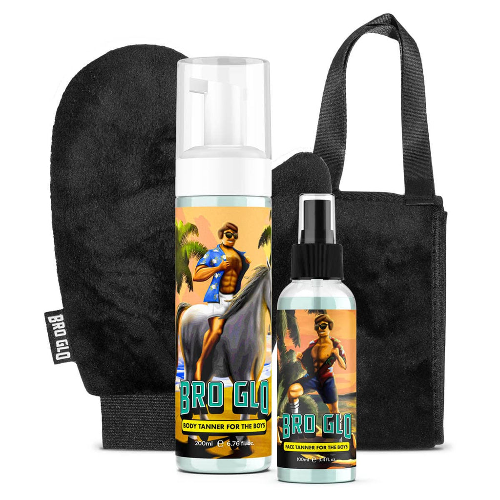 Bro Glo Self Tanner for Men King Bundle
