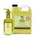 Cucina Fruits & Passion Coriander and Olive Tree Hand Soap Set, 6.7 fl oz Glass Bottle and 33.8 fl oz Refill, Made in Canada