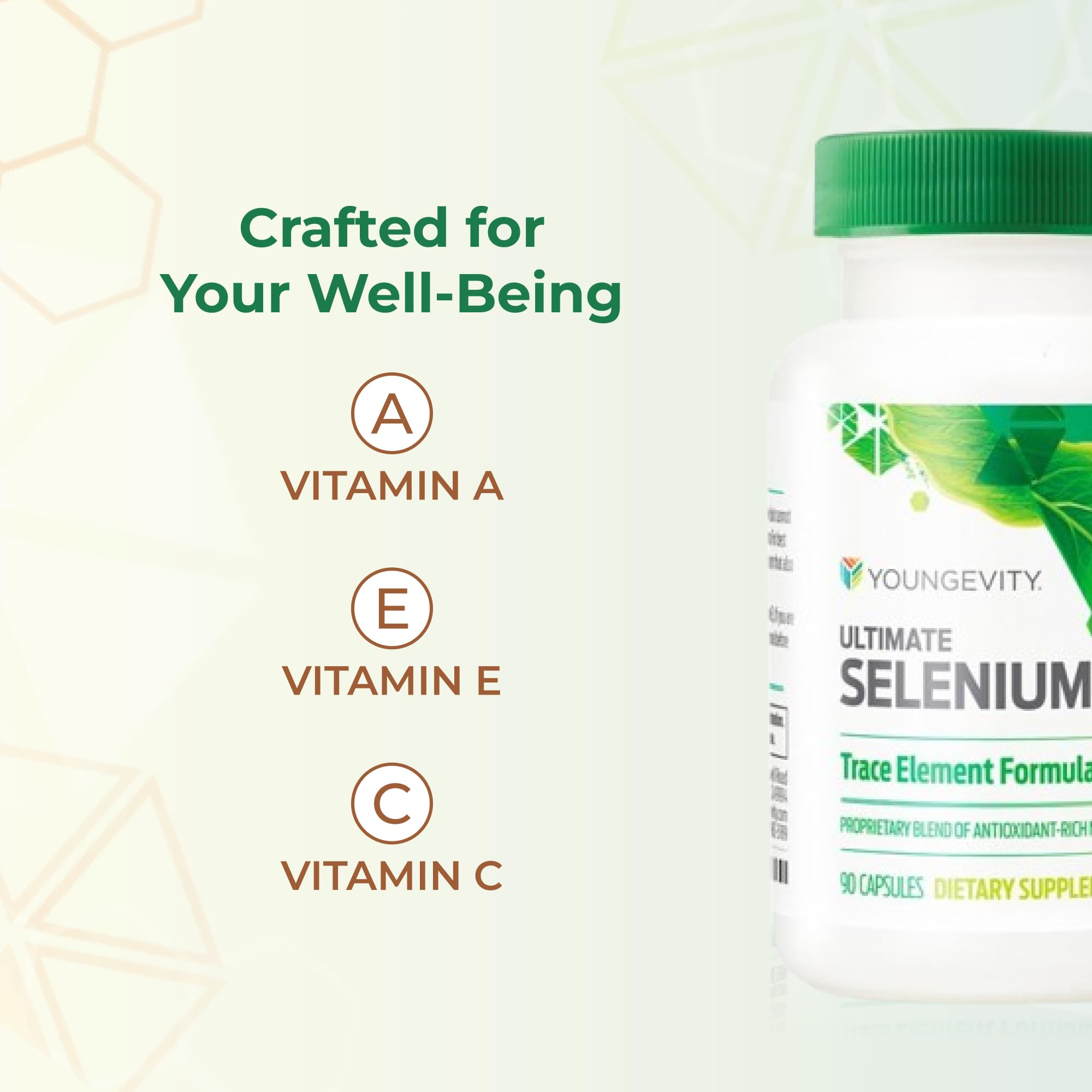 Youngevity Ultimate Selenium + Cofactors - Essential Mineral Supplement for Immune Support, Antioxidant Defense, Thyroid Function, and Cellular Health (I-selenomethionine) - (90 Capsules)